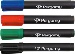 [TIM-703WT4] Permanente marker Pergamy ronde punt 1-3mm assorti (4)