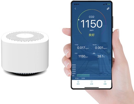 [TIM-KAPM45] Luchtkwaliteitmeter Kokoon Air Protect mini Bluetooth connectie