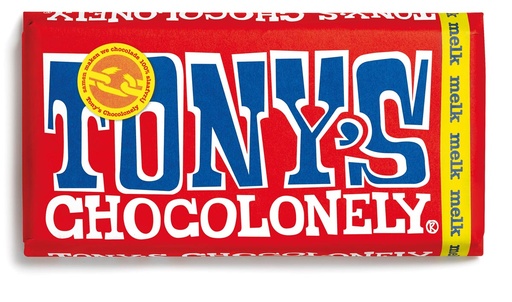 [TIM-315000] Chocoladereep Tony's 180g melk