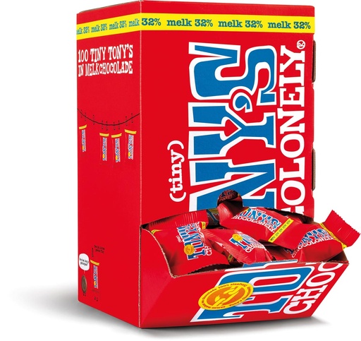 [TIM-315980] Chocoladereep Tony's 900g melk (100)