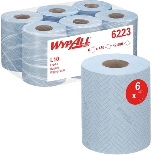 [TIM-K62230] Poetspapier Wypall Reach blauw (6)
