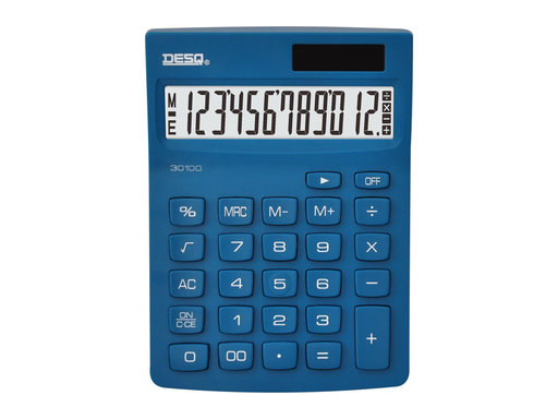 [TIM-3010006] Bureaurekenmachine Desq New Generation Compact 30100 Donkerblauw