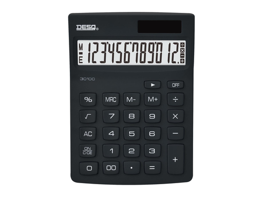 [TIM-3010009] Bureaurekenmachine Desq New Generation Compact 30100 Zwart