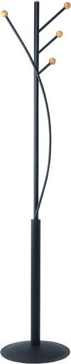 [TIM-9405570] Kapstok Maul Aura hoogte 180cm 4 kledinghaken zwart