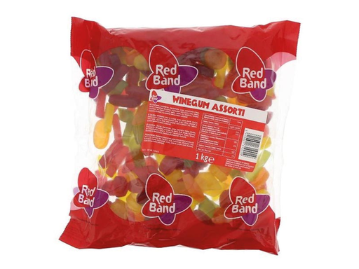 [TIM-34512] Snoep Winegum Red Band Zak 1kg