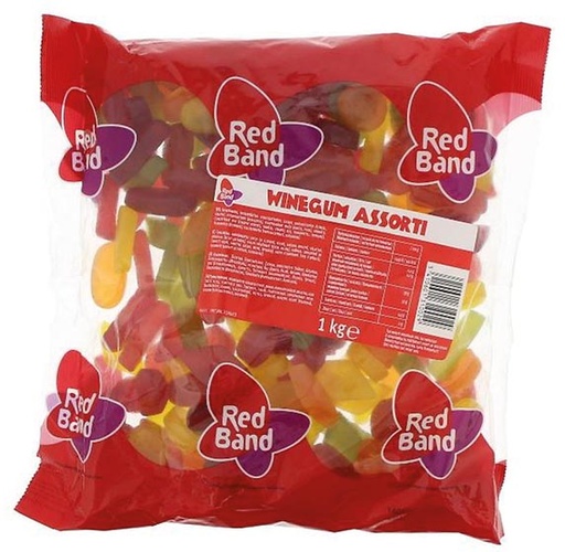 [TIM-34512] Snoep Winegum Red Band Zak 1kg