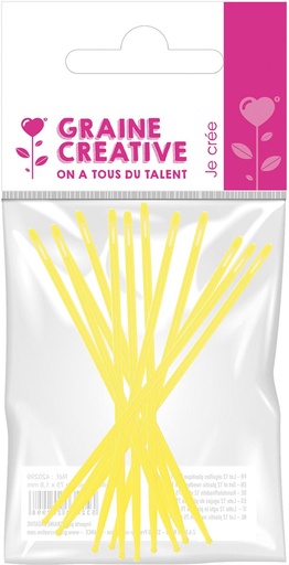 [TIM-420299] Plastic Naalden Graine Créative 75mm Ø1,8mm (12)