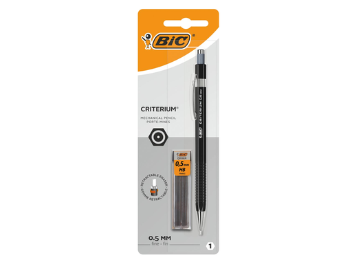 [TIM-503460] Vulpotlood BIC Criterium 0,5mm met 12 gratis vullingen zwart
