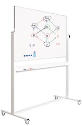 [TIM-3009151] Whiteboard Smit Visual magnetisch/kantelbaar 120 x 150 cm gelakt staal/aluminium
