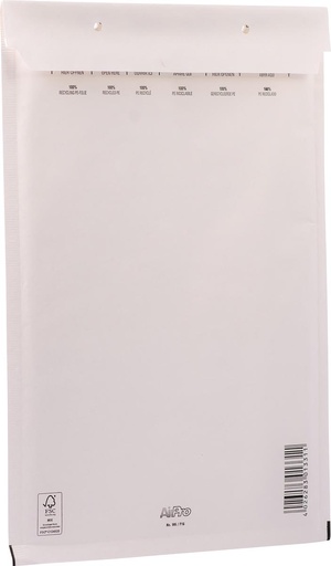 [TIM-4077613] Luchtkussenenveloppen Bong Airpro c16 220x340mm m/s wit (10)