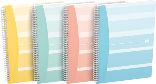 [TIM-4154312] Spiraalschrift Oxford Iconics Karton B5 geruit 5mm 120 blz assorti