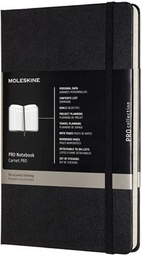 [TIM-620756] Notitieboek Moleskine professional harde kaft 13 x 21 cm gelijnd 240 blz zwart