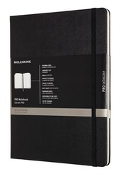 [TIM-7620800] Notitieboek Moleskine professional harde kaft 19 x 25 cm gelijnd 189 blz zwart