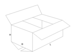 [TIM-8210136] Verzenddoos enkele golf 350x350x250mm bruin