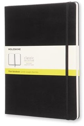 [TIM-892710] Notitieboek Moleskine harde kaft 19 x 25 cm 192 blz zwart