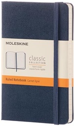 [TIM-893564] Notitieboek Moleskine harde kaft 9 x 14 cm gelijnd 192 blz saffier