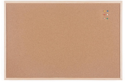 [TIM-MC07001] Kurkbord Bi-office 60x90cm houten kader