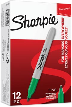 [S810960] Permanent marker Sharpie fijne ronde punt 1mm groen