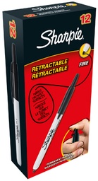 [TIM-S081084] Permanent marker Sharpie RT fijne ronde punt 1mm zwart