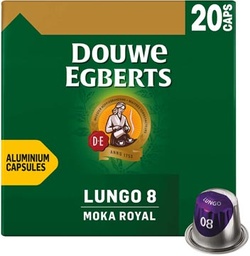 [TIM-KF12721] Koffiecapsules Douwe Egberts Lungo Moka (20)