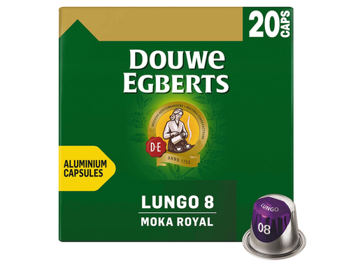 [TIM-KF12721] Koffiecapsules Douwe Egberts Lungo Moka (20)