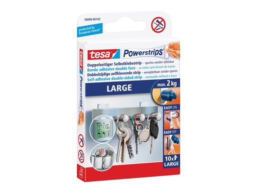 [TIM-58000T] Kleefstrips Tesa Powerstrips 2kg (10)