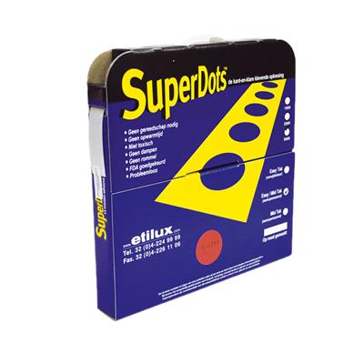 [TES-11112125] Kleefstrippen Superdots Easy semipermanent transparant 10mm (5000)