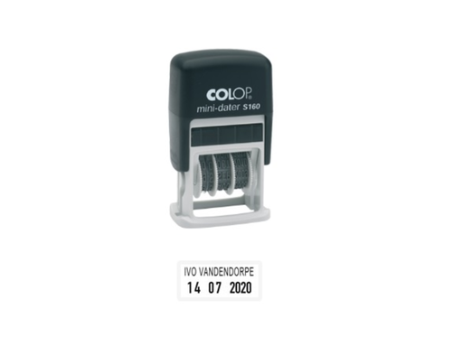 [COL-S160] Datumstempel Colop S160 Mini date + Tekst