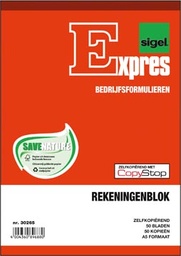 [TIM-30265] Rekeningblokken Sigel Expres A5 Nederlands Dupli 50 x 2 vel