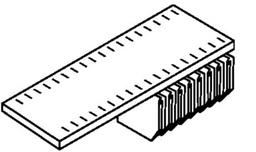 [TIM-ET412SS] Systeemlegbord Bisley Lateraal voor Basic roldeurkast 120 cm Zwart