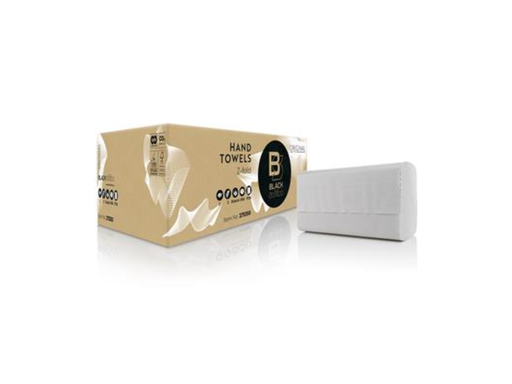 [OND-SAT21] Handdoeken Satino Black papier ZZ 2-laags 21x24cm (2250)