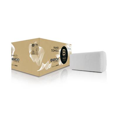 [OND-SAT22] Handdoeken Satino Black papier ZZ 2-laags 25x23cm (3200)