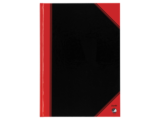 [TIM-1302814] Notitieboekje Bantex A4 gelijnd 192 Blz. Rood en Zwart