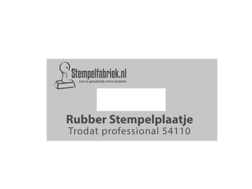 [TRO-TPL54110] Tekstplaatje Trodat Professional 54110 met inktkussen
