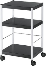 [TIM-DP3S01] Universele mobiele trolley Paperflow Small Zwart