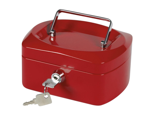 [TIM-KF04247] Geldkoffer Q-Connect 155x120x75mm Rood