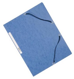 [TIM-KF02167] Elastomap Q-Connect A4 3 kleppen Karton Blauw 