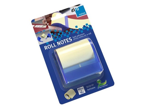 [IN1-5624-01] Dispenser Info Notes + rol voor rollen 60mmx10m