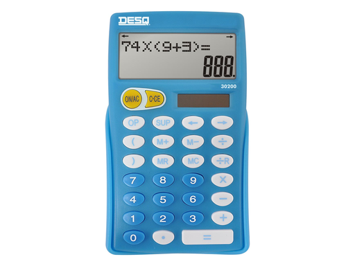 [TIM-30200] Rekenmachine Desq school 30200 blauw