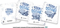 [TIM-3048200] Aurora Adoc schrift Ocean waste Plastics A5 commercieel geruit