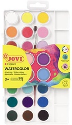 [TIM-J80024] Jovi Waterverf, doos van 24 napjes + penseel