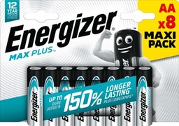 [TIM-3736207] Batterijen Energizer Max Plus AA  (8)