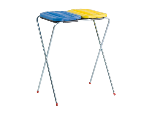 [TIM-VB01004] Afvalzakhouder Artex duo 2x130L geel en blauw