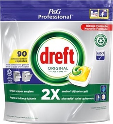 [TIM-0881330] Vaatwastabletten Dreft Original Lemon (90)