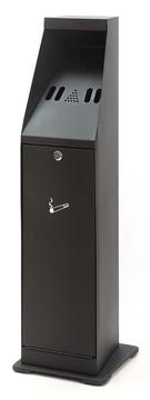 [TIM-VB00465] Asbak vrijstaand V-part staal binnenbak 4,4L zwart