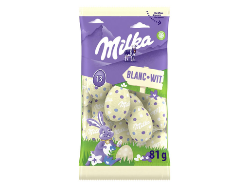 [TIM-56357] Paaseitjes Milka witte chocolade zakje 81g