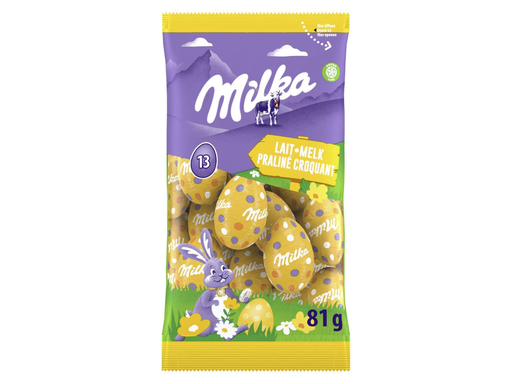 [TIM-56353] Paaseitjes Milka melk praliné zakje 81g