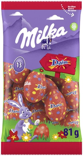 [TIM-56354] Paaseitjes Milka Daim zakje 81g