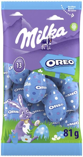 [TIM-563510] Paaseitjes Milka melk Oreo zakje 81g