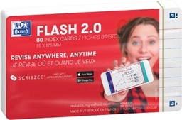 [TIM-4133886] Flashcard starterkit Oxford Flash 2.0 A7 gelijnd wit (80)